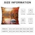 thumbnail image 5 of Creowell Swan Trees Lake Fashion Style Dirt-Resistant Throw Pillow Covers for Couch Sofa Bed Living Room Bedroom Autumn Season Home Decor 1PC 20x20in, 5 of 5