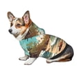 thumbnail image 6 of Uemuo Coastal Palm Beach for Winter Dog Hoodie Sweatshirts with Pockets Warm Dog Clothes for Small Dogs Chihuahua-XX-Large, 6 of 8