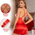 thumbnail image 5 of Liwarace Women Sexy Lingerie Babydoll Nightwear Valentine's Day Sleepwear G-string Red, 5 of 14