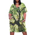 thumbnail image 1 of Vestido de bolsillo suelto debajo de tu piel verano en un bosque de cuento de hadas en la naturaleza con un árbol cubierto de la serie Magic Sunlight, 1 of 7