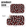 thumbnail image 3 of Skull and Rose Gothic Pattern Bath Mat Set Of 2,Non-Slip Rug for Bathroom,Kitchen,Bedroom,Entrance, 30x17 and 23.5x15.7 Inches, 3 of 5