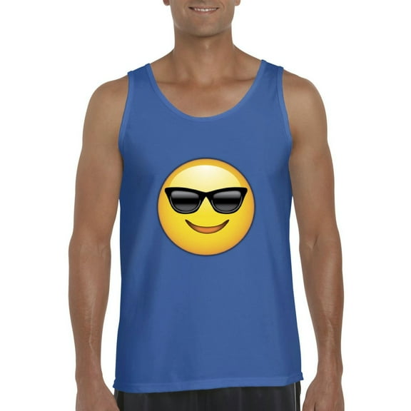Normal is Boring - Men's Tank Top for Men, up to Men Size 3XL - Emoji with Sunglasses