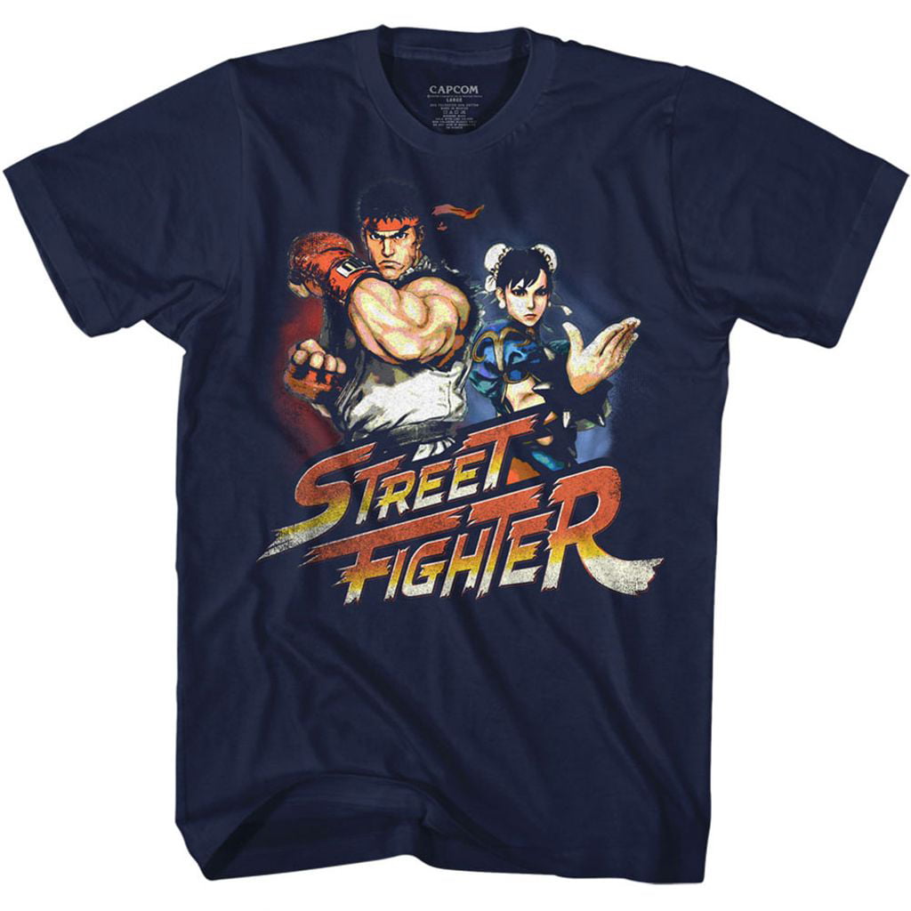 American Classics - Street Fighter RYUCHUNLI Large Cotton T-shirt Navy ...