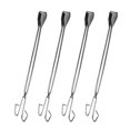 thumbnail image 2 of 4pcs Stainless Steel Pick Up Tools Long Garbage Clip Scissor Shape Portable Tongs for Outdoor (60cm), 2 of 9