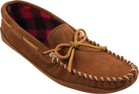 minnetonka double bottom fleece moccasin