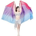 thumbnail image 1 of Size Plus Belly Dance Gradient Scarf Hand-thrown Yarn Dance Performance Scarf Shawls, 1 of 3