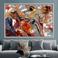 thumbnail image 2 of African American Art, Saxophone Printed, Musicians Art, Music Wall Decor, Abstract Canvas, Jazz Music Wall Decor, Ethnic Art, Canvas Wall Decor - Gallery Wrapped, 2 of 9