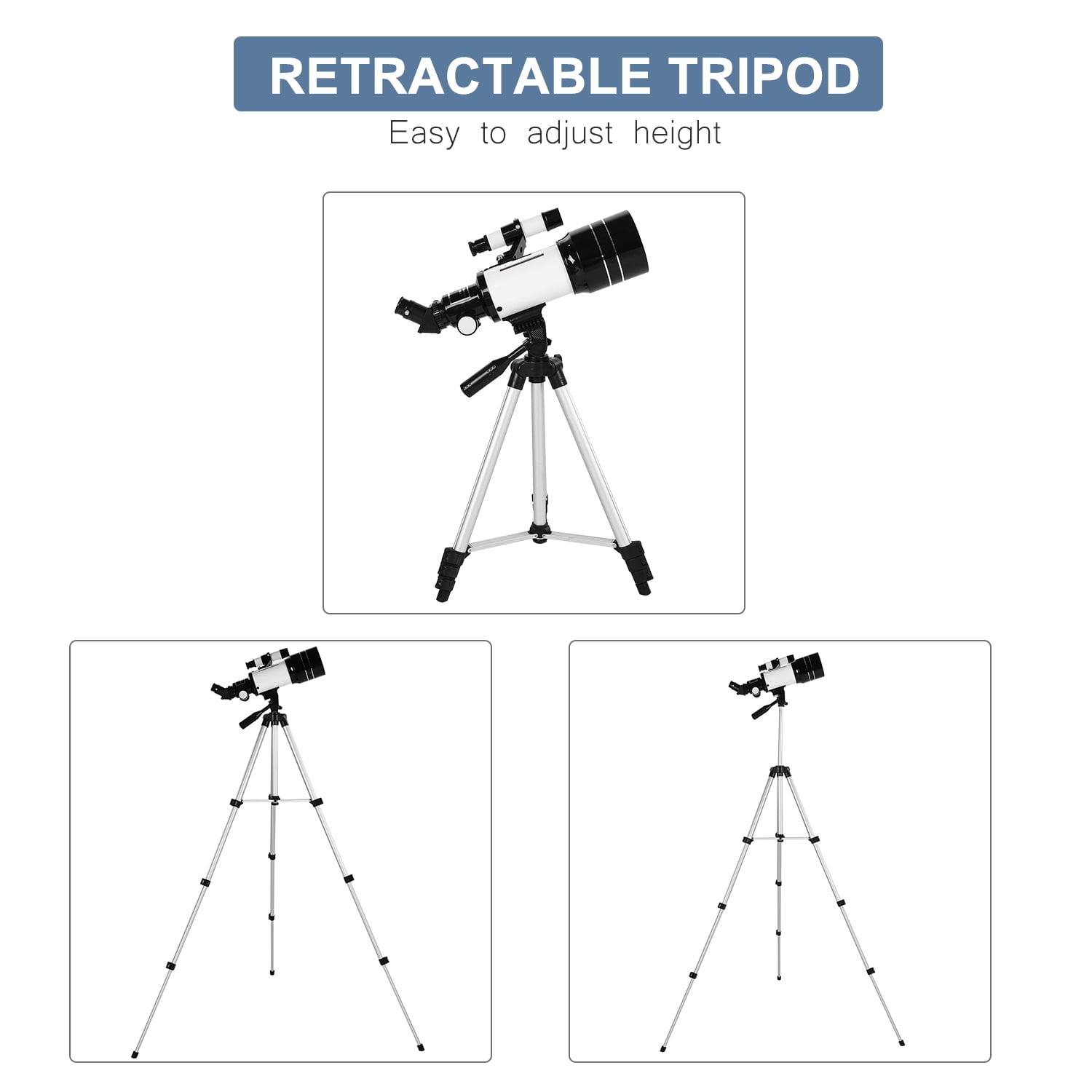 70mm Astronomical Telescope 150X High Power Monocular