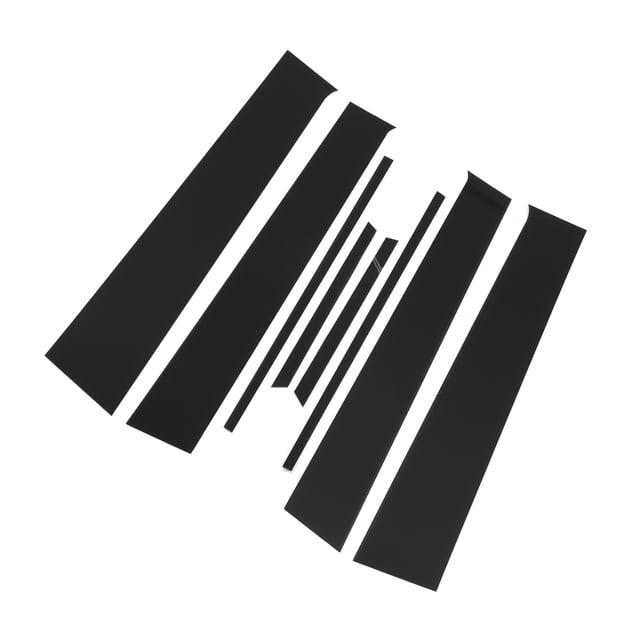 Unique Bargains 8 Pcs Moldura de Ventana del Pilar de la Puerta para Toyota Yaris 2005-2014 Negro