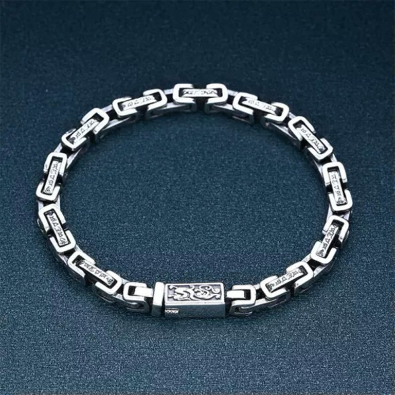K-KED Real S925 Sterling Silver Chain Men Women 5mm Square