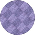 thumbnail image 1 of Ahgly Company Machine Washable Indoor Round Transitional Purple Mimosa Purple Area Rugs, 7' Round, 1 of 7
