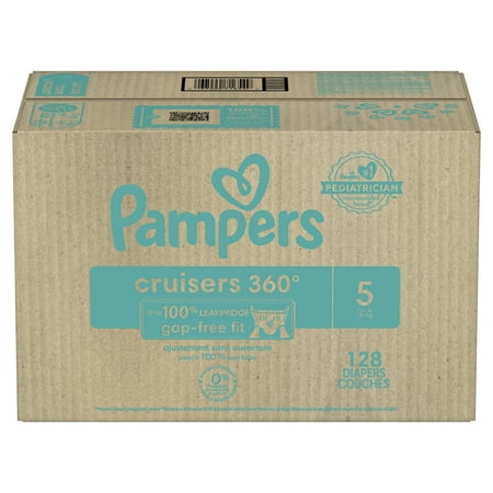 Pampers Cruisers Diapers 360 Size 5, 128 Count (Select for More Options)