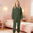 thumbnail image 4 of CAIVO Soft Jumpsuit For Toddler Boys Girls Cozy Sleeper Onesie Jumpsuit With Grip Socks For Lounging At Home Holiday Long Sleeve One-Pieces, 4 of 6