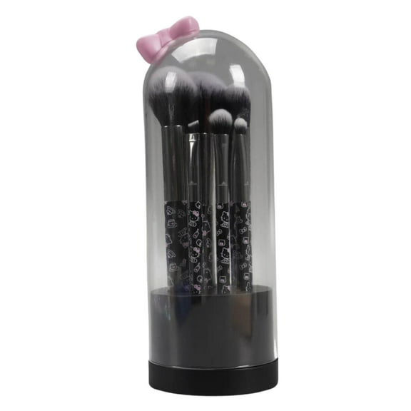 Impressions Vanity Hello Kitty The Favorites Bell Jar 6-PC Makeup Brush Gift Set (Black)