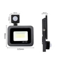 thumbnail image 2 of 10W 20W 30W 50W 100W LED Floodlight Waterproof PIR Motion Sensor Floodlight Outdoor Wall Lamp Flood Light Spotlight ,Extraordinary Performance, 2 of 8