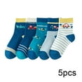 thumbnail image 2 of Esaierr Kids Baby Boys Girls Cotton Socks for Boys Girls 1-12T Toddler Cozy Warm Crew Socks Dinosaur Cartoon Socks Non Skid Anti Slip Crew Socks Little Boys Girls Cotton Thermal Socks 5 Pairs, 2 of 9