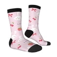 thumbnail image 4 of Yiaed Love Rabbit Print Great elasticity Crew Socks Sports socks for Men and Women, 4 of 5