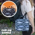thumbnail image 3 of Xianlin Boîte à Lunch Isolée Durable - Sac à Lunch Réutilisable - Couvre Votre Boîte Bento, Compatible avec Bentgo, Kinsho, Yumbox (8"x10"x3") - Poisson, 3 of 4