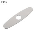 thumbnail image 3 of 2pcs 10 Inch Escutcheon Hole Covers Stainless Steel Deck Plate, Silver, 3 of 5