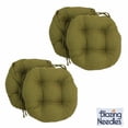 thumbnail image 3 of Blazing Needles  16-inch Round Indoor/Outdoor Chair Cushions (Set of 4) - 16 x 16 Azul, 3 of 3