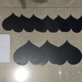 thumbnail image 2 of Toystoory 10 unids/set amor corazón espejo pegatina acrílico 3D espejo papel pintado DIY extraíble salón pegatinas de pared Decoración del hogar negro, 2 of 3