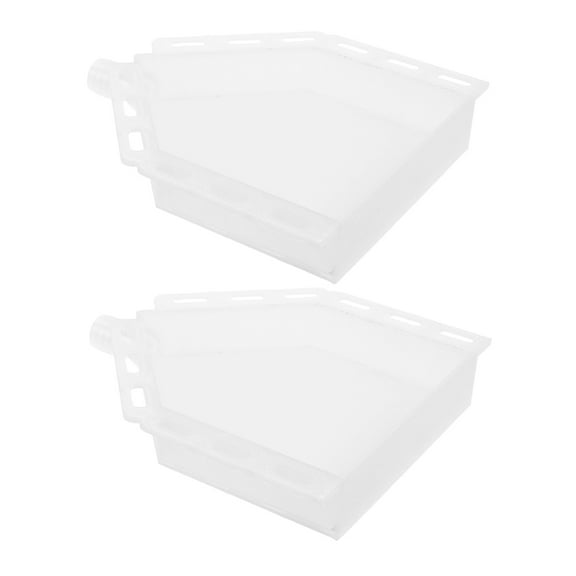 BESTYASH 2Pcs Weather Resistant Plastic Air Conditioner Drip Pan Easy Installation for Home