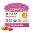 thumbnail image 1 of Strawberry Fruit Bars, Prebiotic High Fiber Snack, Organic Snack, Healthy Snacks for Adults and Kids, Low Sugar, Vegan, Office Breakfast Bars, USDA Certified Organic, Non GMO (Pack of 12), 1 of 5