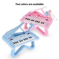thumbnail image 2 of TFixol 25-Key Mini Electronic Keyboard with LED Lights, Multifunctional Music Instrument for Beginners, DJ201 Model in Pink or Blue, 2 of 6