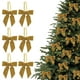 thumbnail image 1 of 6pcs Small Velvet Christmas Bows For Christmas Tree Wreath Gift Wrap Crafts Wedding Party Bows For Snack Bags Baking Candy Bags Home Decoration, 1 of 8