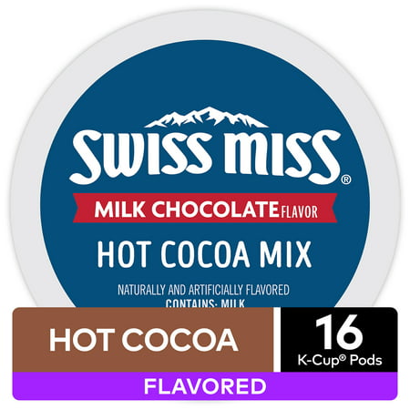 Swiss Miss Milk Chocolate Hot Cocoa, Keurig K-Cup Pod, 16