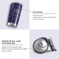 thumbnail image 2 of SKYSONIC Colorful Nebulae 12 oz Stainless Steel Insulated Mug, Double Vacuum Insulated Travel Mug with Lid and Straw, 2 of 7