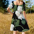 thumbnail image 3 of Sweet Magnolia Sleeveless Dress dress korean style evening dress Woman clothing, 3 of 6