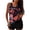 B, variant on Zpanxa Vintage High Waisted Two Piece Swimsuit for Women Floral Print Modest Bathing Suit Set with Full Coverage Boyshorts Tummy Control Swimwear