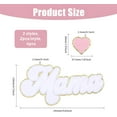 thumbnail image 2 of 4pcs 2 Styles Mama Iron on Patch Mama Chenille Letter Patch Mother's Day Theme Embroider Thread Iron on Patches, 2 of 9