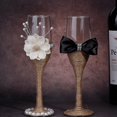thumbnail image 1 of Champagne Flutes, Transparent Wedding Glass Cup  For Weddings Birthdays, 1 of 8