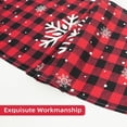 thumbnail image 5 of DriftAway Christmas Red Black Buffalo Check Plaid Table Runner Snowflake Table Runner Seasonal Winter Christmas Kitchen Dining Table Decoration for Indoor Outdoor Home Party 13 x 72 Inch, 5 of 8