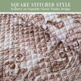 thumbnail image 5 of Elegant Comfort 3-Piece Quilted Bedspread Set, Reversible Floral Paisley Design, Ultra Soft All-Season Coverlet with Pillow Shams, Heavyweight Quilt, California King, Taupe, 5 of 5