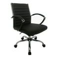 thumbnail image 3 of Corrigan Height Adjustable Faux Leather Office Chair, Small, Black and Chrome, 3 of 9