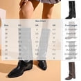 thumbnail image 3 of Gamivast Boots for Women Studded Faux Leather Knee High Boots Slouch Shaft Round Toe Low Heel Tall Boots for Outdoor Party Travel Casual Footwear Black 37, 3 of 7