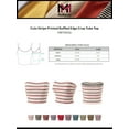 thumbnail image 2 of MixMatchy Women's Cute Stripe Printed Ruffled Edge Crop Tube Top, 2 of 4