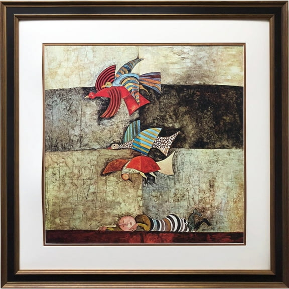 Graciela Rodo Boulanger "Le Reve " (Dream) Lithograph Newly Custom Framed Art Generic