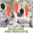 thumbnail image 4 of DRAFIDEEP 4-Pack Realistic Orange Carrot Hanging Decorations, Cloth Simulation Ornaments for Living Room and Home Decor, 4 of 8