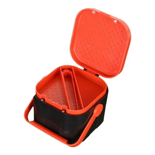 Unbranded Brethable Worm Container Plastic Bait Box Fishing Bait Box Earthworm Lure Box Fishing Worm Box