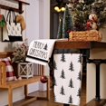 thumbnail image 3 of SM-XLHN Christmas Kitchen Towels Set of 2,Black Xmas Tree Dish Towels 18x26 Inch,Hoilday Farmhouse Home Decoration AD101, 3 of 6
