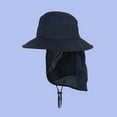 thumbnail image 2 of Jalioing Kids Sun Hat with Neck Flap Packable Sun Protection Outdoor Fishing Hat Adjustable Bucket Hat for Boys Girls, 2 of 4