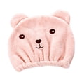 thumbnail image 3 of Gorro De Toallas De Ducha Gorro De Pelo Seco De Pelo Largo De Dibujos Animados Para Ba?o Hotel Traveling Pink Sunnimix Envoltura de toallas para el cabello, 3 of 7