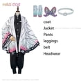thumbnail image 3 of Disfraz de Cosplay de Kochou Shinobu para niños y adultos, ropa de Cosplay de Kanae con clip de mariposa, uniforme de mujer, capa de cazadora, atuendo de Halloween, 3 of 5