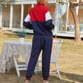 thumbnail image 4 of Traje deportivo para mujer, traje deportivo con bloques de color, conjunto de pantalones deportivos largos, confiable y duradero, 4 of 6