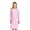 Baby Pink, variant on Casual Nights Women's Fleece Long Sleeve Nightgown, Floral Microfleece Sleepwear with Lace Trim and 3-Button Crew Neck, Sparkle Blue 3X