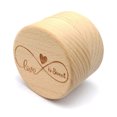 thumbnail image 3 of fastboy Rustic Wedding Wood Ring Holder Wedding Ring Bearer Box Engagement Engraving Wooden Rings Box, 3 of 8